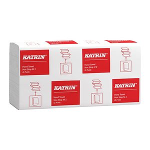 KATRIN Papierhandtücher 61617 CLASSIC Non Stop M2 Interfold-Falzung 2-lagig weiß, 4.000 Tücher