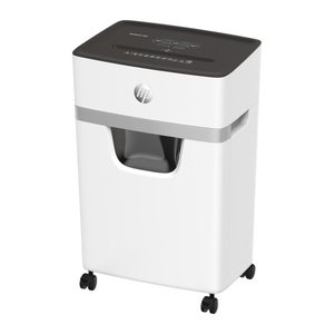 HP OneShred 15CC Aktenvernichter mit Partikelschnitt P-4, 4 x 35 mm, bis 15 Blatt, weiß