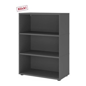 HAMMERBACHER Aktenregal FlexWall grafit 80,0 x 40,0 x 109,8 cm, 1 St.