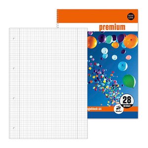 Staufen® Collegeblöcke Bring Farbe ins Leben Lineatur 28 kariert DIN A4 Innen- und Außenrand, 5 Block
