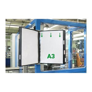 tarifold Wand-Sichttafelsystem 413107 DIN A3 schwarz mit 10 St. Sichttafeln, 1 St.