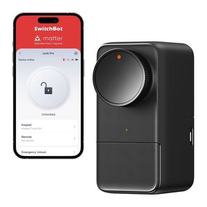 SwitchBot Smart Lock Pro elektronisches Türschloss schwarz