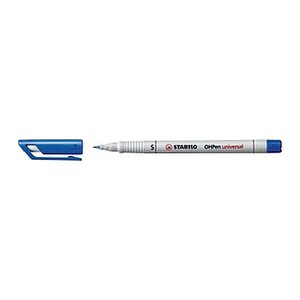 STABILO OHPen universal Folienstifte blau 0,4 mm non-permanent, 10 St.