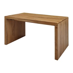 WOHNLING Schreibtisch akazie rechteckig, Wangen-Gestell braun 160,0 x 80,0 cm