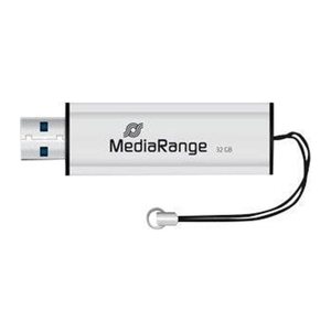 MediaRange USB-Stick schwarz, silber 32 GB, 1 St.