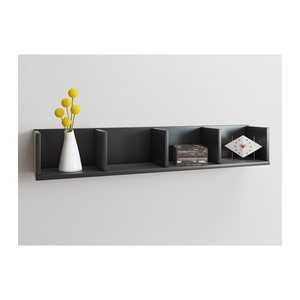 VCM my home Wandregal Honsa schwarz 97,0 x 17,0 x 15,0 cm, 1 St.
