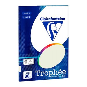 Clairefontaine Kopierpapier Trophée grau DIN A4 80 g/qm 100 Blatt