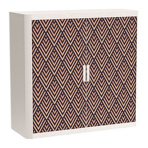 PAPERFLOW easyOffice Classic Chic Rollladenschrank 62384 2 Fachböden 110,0 x 41,5 x 104,0 cm