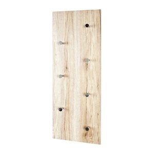 HAKU Möbel Wandgarderobe 42950 braun Holz 7 Haken 80,0 x 30,0 cm, 1 St.