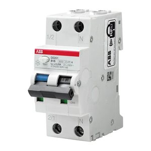 ABB FI/LS-Schalter DS201 B16 A30 16 A, Typ B, 30 mA, 2-polig, 1 St.