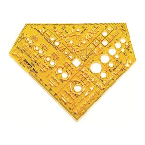 ARISTO Zeichenschablone gelb