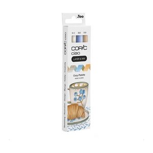 COPIC® Ciao Cozy Palette Layoutmarker-Set farbsortiert 1,0 + 6,0 mm, 3 St.