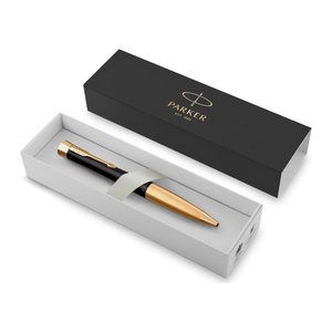 PARKER Kugelschreiber schwarz/gold, Schreibfarbe: blau, 1 St.