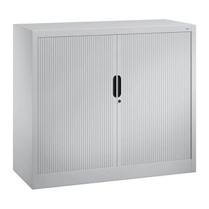 CP Omnispace Rollladenschrank silber 2 Fachböden 120,0 x 42,0 x 103,0 cm