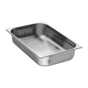 Bartscher GN-Behälter Top Line perforiert, 1/1 silber 14,0 l, 1 St.