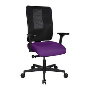 Topstar Bürostuhl Sitness Open X (N) Deluxe, OX300TW2 T330 Stoff lila, Gestell schwarz
