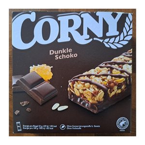 CORNY Dunkle Schoko Müsliriegel 6 Riegel, 6 St.