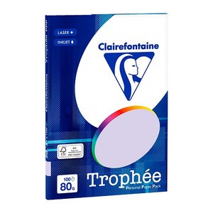 Clairefontaine Kopierpapier Trophée lila DIN A4 80 g/qm 100 Blatt