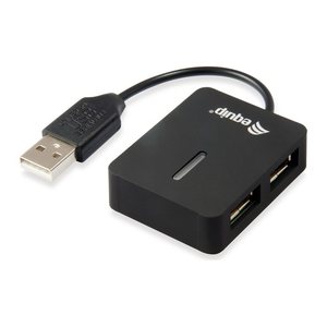 Equip 4-Port USB-A2.0-Hub->4xUSB-A 2.0 Reiseversion 480Mbps