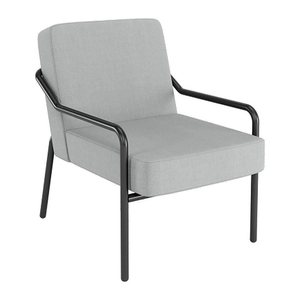 medso powered by PAPERFLOW Sessel MEDSO M grau schwarz Stoff 58,0 x 74,3 x 73,6 cm, 1 St.