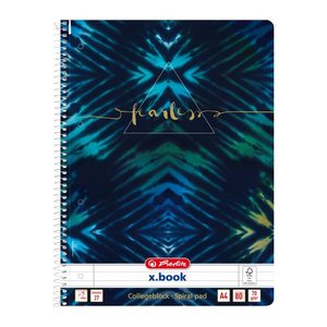 herlitz Collegeblock x.book Fearless liniert DIN A4 Innen- und Außenrand, 1 Block
