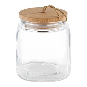APS Vorratsdosen WOODY 17,0 cm hoch transparent 2,0 l, 1 St.