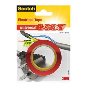 Scotch universal Electrical Tape Isolierband rot 15,0 mm x 10,0 m 1 Rolle