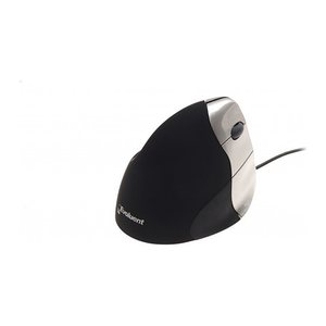 BAKKER ELKHUIZEN Maus ergonomisch kabelgebunden schwarz, silber