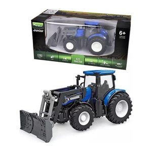 Amewi RC Traktor mit Räum-Schiebeschild LiIon 500mAh blau/6+