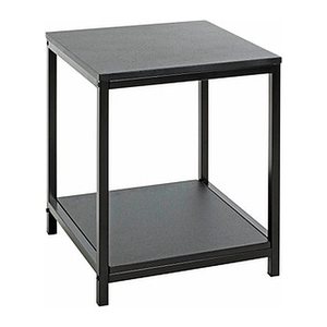 HAKU Möbel Beistelltisch rechteckig MDF-Platte schwarz 38,0 x 38,0 x 47,0 cm, 1 St.