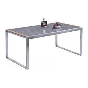 Garden Pleasure Gartentisch Ava grau rechteckig 160,0 x 90,0 x 74,0 cm