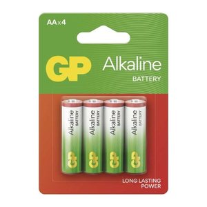 GP Batterien Long Lasting Power Alkaline Mignon AA 1,5 V, 4 St.