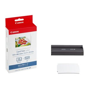 Canon Fotopapier-Set KC-18IF 5,4 x 8,6 cm glänzend 1 St.