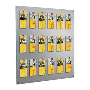 Kerkmann Wandprospekthalter Fokus alu 1/3 DIN A4 75,0 x 6,5 x 100,0 cm, 1 St.