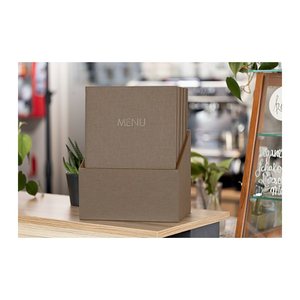 SIGEL Speisekarten-Mappen DIN A4, 2 Hüllen beige, 10 St.