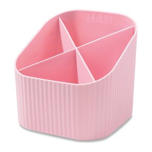 HAN Stiftehalter X-LOOP pastellrosa Kunststoff 4 Fächer 11,1 x 11,1 x 10,5 cm