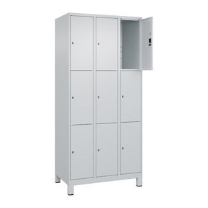 CP Schließfachschrank Classic Plus lichtgrau 080010-303 S10009, 9 Schließfächer 90,0 x 50,0 x 195,0 cm