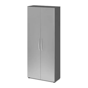 HAMMERBACHER Aktenschrank 4100, V4100/G/S/BM grafit, silber 4 Fachböden 80,0 x 34,6 x 188,0 cm