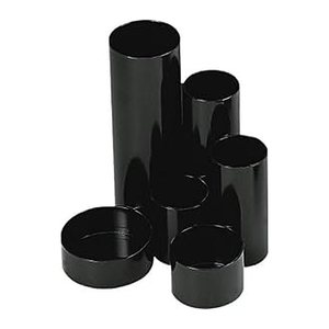 WEDO Stiftehalter Junior Butler schwarz ABS-Kunststoff 6 Fächer 13,5 x 12,0 x 14,8 cm