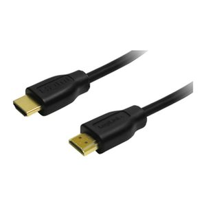 Logilink HDMI-Kabel A/M zu A/M, 4K/30 Hz, schwarz, 0,2 m
