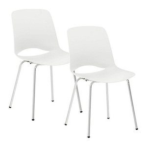 Mayer Besucherstühle 2520_02 weiß Kunststoff, 2 St.