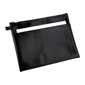 Alassio Reißverschlussbeutel DIN A5 schwarz Leder, 1 St.