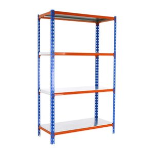 Simonrack Schwerlastregal SIMONCLICK PLUS 4/500 8435104960783 blau, orange, silber 100,0 x 50,0 x 150,0 cm