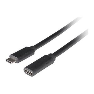 LANBERG USB-C Verlängerungskabel M/F 3.1 0,5m schwarz