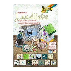 folia Motivblock Landliebe farbsortiert 80/270 g/qm 26 St.