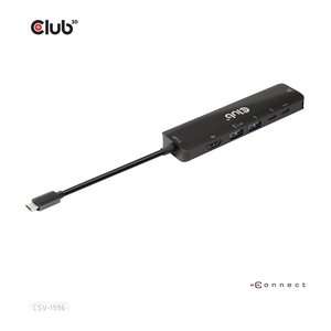 Club3D USB-C 6in1-HUB >HDMI/2xUSB/2xUSB-C/LAN 4K120Hz PD100W retail