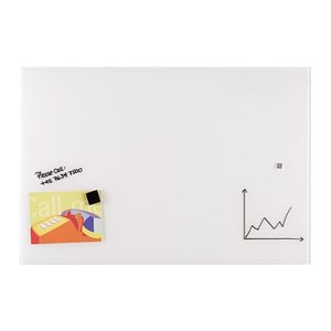 FRANKEN Glas-Magnettafel 60,0 x 45,0 cm weiß