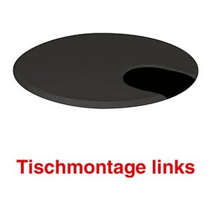 Kerkmann Move 1 Kabeldurchführung 6,0 cm schwarz