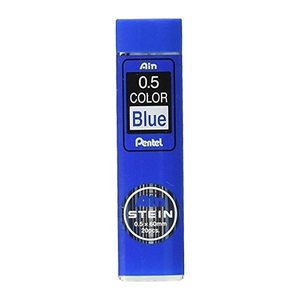Pentel Ain Stein C275-BL Feinminen-Bleistiftminen blau 0,5 mm, 20 St.