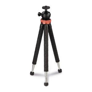 hama Traveller Pro Kamera-Stativ schwarz, rot max. Arbeitshöhe 23,0 cm